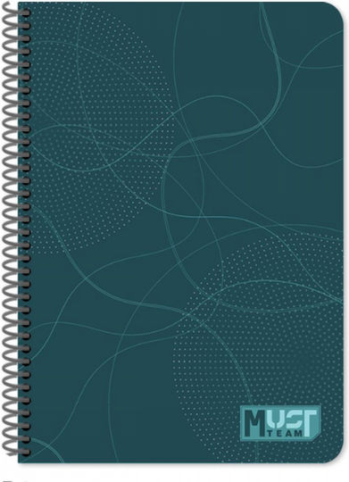 Diakakis Spiral Ruled Notebook A4 120 Paper Sheets 4 Subjects (Miscellaneous Designs/Colors)