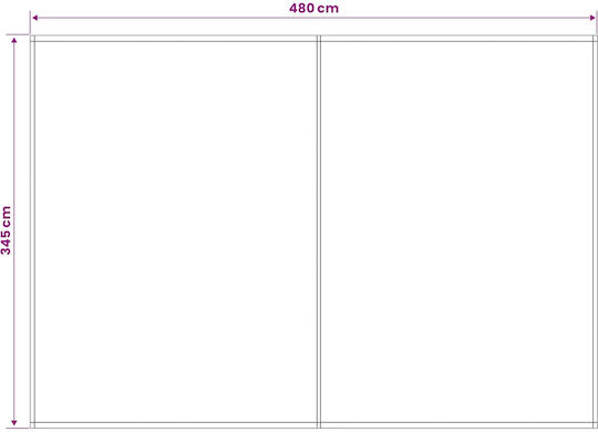 vidaXL Платнище За Сенник Бордо С PU Покритие 3.5x5m