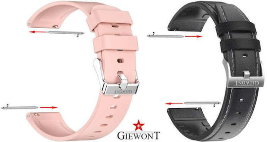 Τηλεσκόπιο Giewont Ατσάλινο 22 Mm Λουράκι Βραχιόλι Smartwatch Gwt22