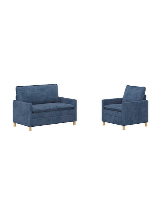Set Mobilier Living Scaun Cu 2 Locuri și Fotoliu