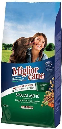 Morando Miglior Cane Special Menu 10kg Dry Food for Adult Dogs with Chicken and Vegetables