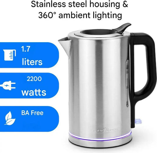 Profi Cook Fierbător 1.7l 2200W Argintiu