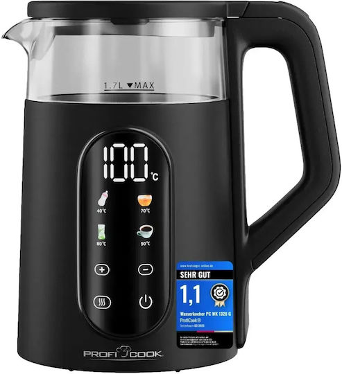 Profi Cook Fierbător de Apă 1.7l 2200W Negru