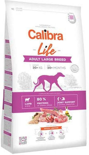 Calibra 12kg Ξηρά Τροφή χωρίς Σιτηρά & Γλουτένη για Ενήλικους Σκύλους Μεγαλόσωμων Φυλών με Αρνί