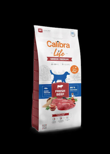 Calibra 12kg Dry Food for Senior Medium Breed Dogs with Beef