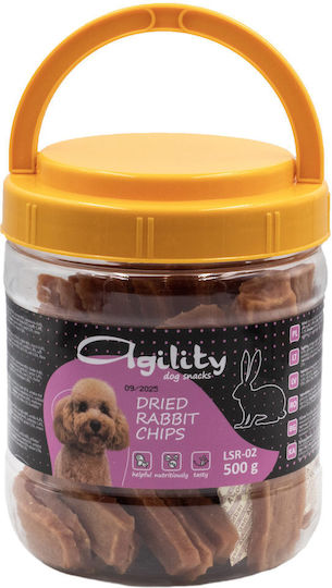 Agility Recompensă Pentru Câini Rase Mici Dietetică Cu Iepure Urechiat Carne și Pui 500gr