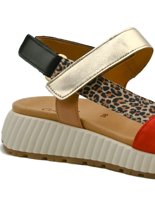 Leather Women's Anatomic Red Sandals