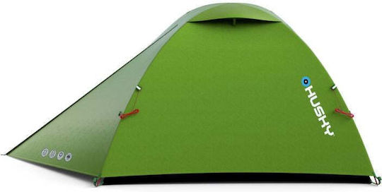 Husky Sawaj 2 Nylon Σκηνή Camping Igloo Πράσινη με Διπλό Πανί 3 Εποχών για 2 Άτομα 230x215x120εκ.