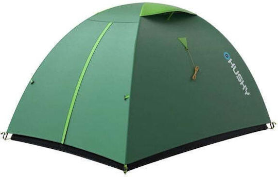 Husky Bizam 2 Plus Winter Camping Tent Igloo Mountaineering Green with Double Cloth for 2 People Waterproof 4000mm 290x145x120cm
