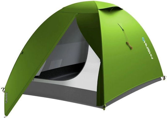 Husky Sawaj 2 Nylon Σκηνή Camping Igloo Πράσινη με Διπλό Πανί 3 Εποχών για 2 Άτομα 230x215x120εκ.