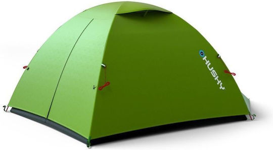 Husky Sawaj 2 Nylon Σκηνή Camping Igloo Πράσινη με Διπλό Πανί 3 Εποχών για 2 Άτομα 230x215x120εκ.
