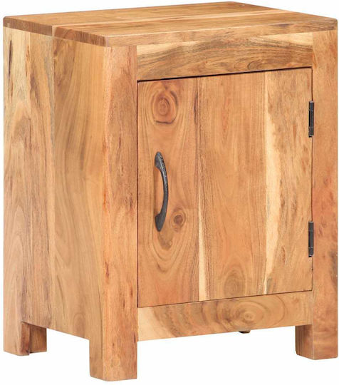 Nachttisch aus Massivholz Beiges 40x30x50cm