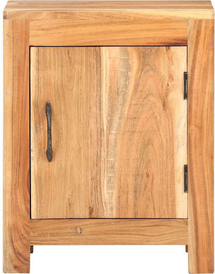 Nachttisch aus Massivholz Beiges 40x30x50cm