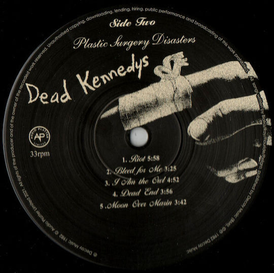 Dead Kennedys Plastic Surgery Disasters 1 Vinyl-Schallplatte