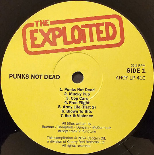 Exploited Punks Not Dead Vinyl