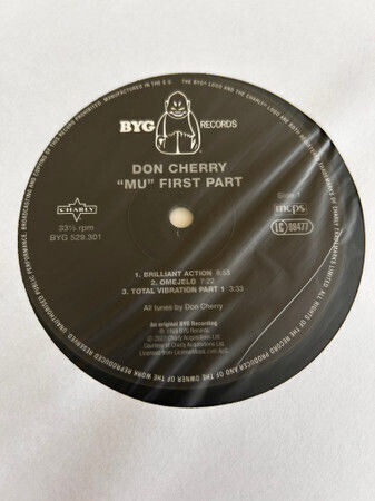 Don Cherry Mu First Part Vinyl