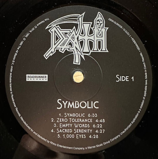 Death 2 Symbolic Vinyl