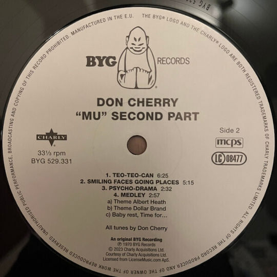 Don Cherry Mu Second Part Vinyl