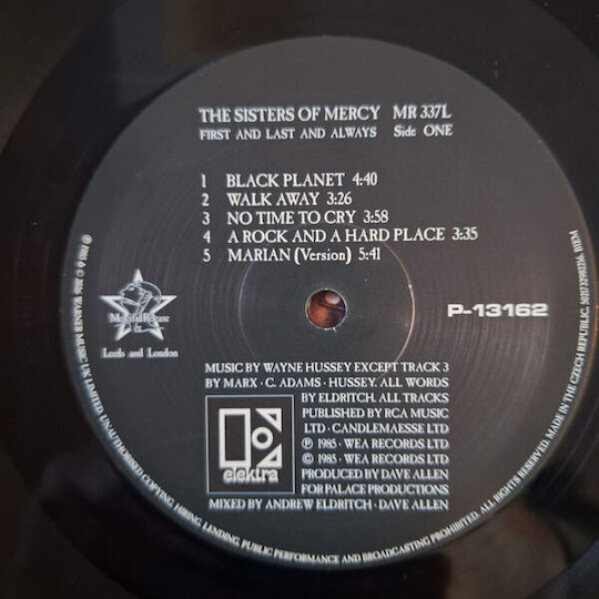 Sisters Mercy First Last Always Vinyl
