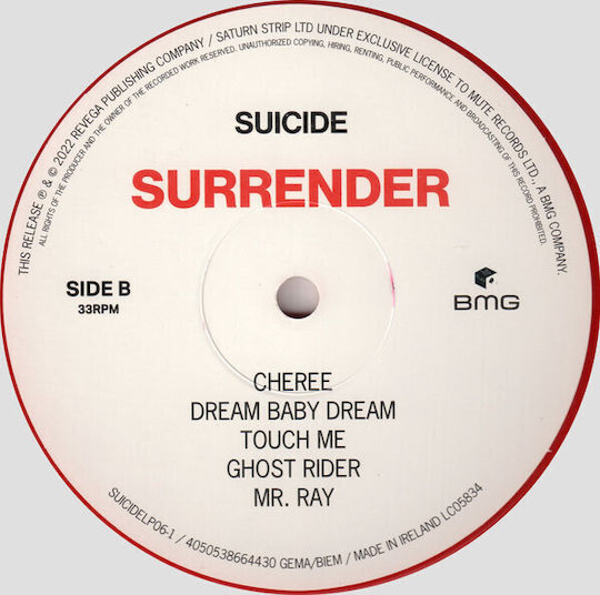 Suicide Surrender Vinyl