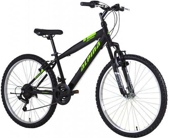 Alpina 21t/s 26 Zoll Schwarzes Mountainbike mit Geschwindigkeiten