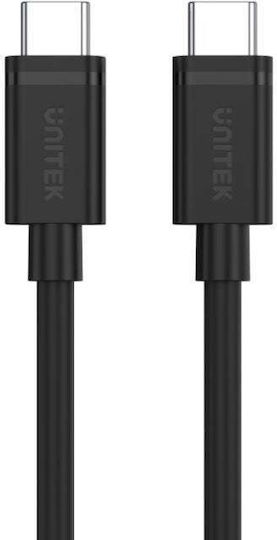 Unitek USB 3.2 Cable USB-C Male - USB-C 60W PD Black 2m Y-C477BK01-2M