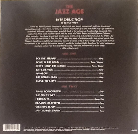 Bryan Ferry Orchestra Jazz Age Vinyl
