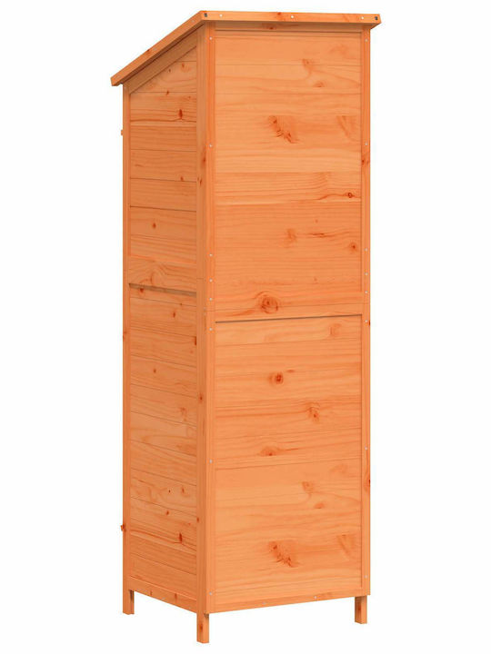 Wooden Garden Shed L0.59xW0.56xH1.76m