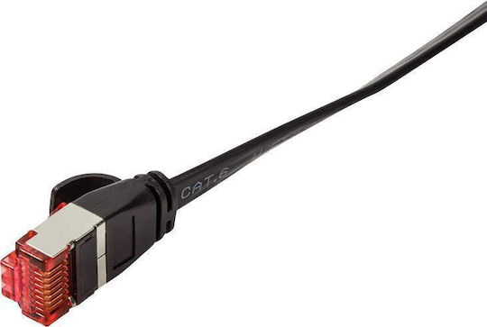 LogiLink Flat U/FTP (STP) Cat.6 Ethernet Network Cable 2m Black