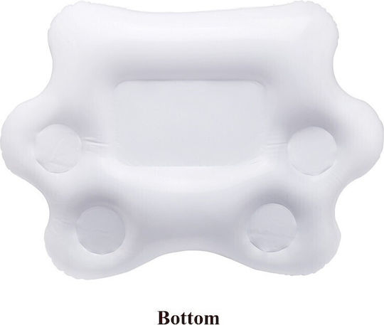 Rainbow Cloud Inflatable Cup Holder White 60x41cm