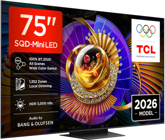 TCL Smart TV 75" 4K UHD SQD-Mini LED C7L HDR (2026) 75C7L