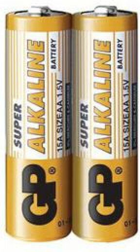 Alkaline Battery Aa 1.5v Gp Foil 2-pack Super