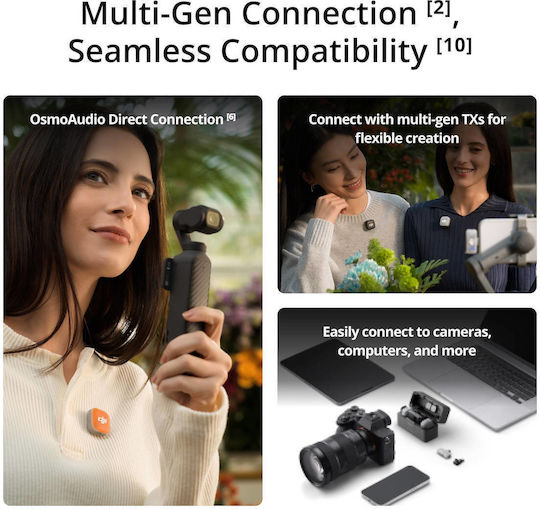 DJI Mic Mini 2 (1 TX + 1 RX) Wireless Journalistic Microphone