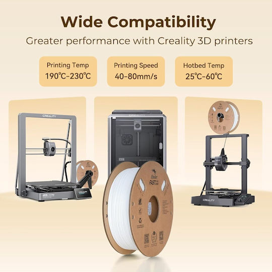 Creality3D PLA 3D Принтер Филамент 1.75мм Черен 2кг