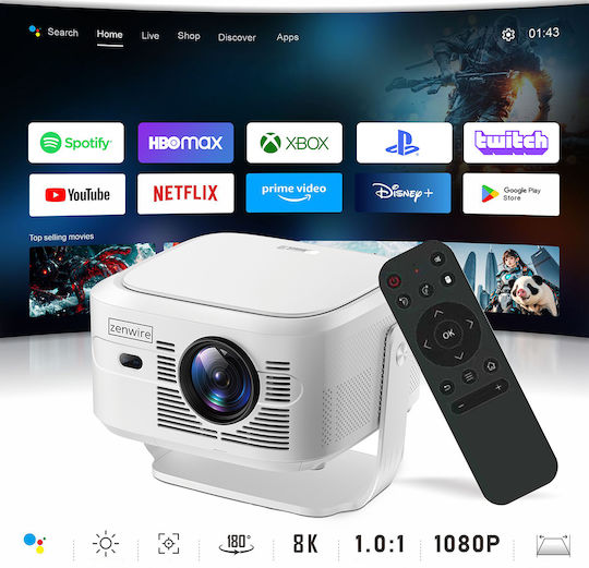 Zenwire PrimeView IMC460 Pro Mini Projector LCD