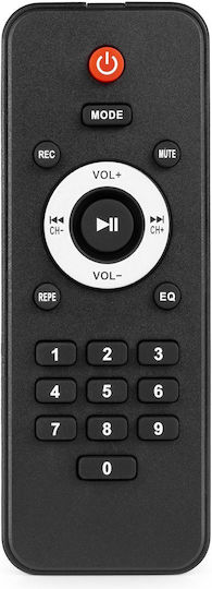 Fenton Boxă Karaoke Cu Microfon Cu Fir Și Efecte De Iluminare LIVE2102 Negru