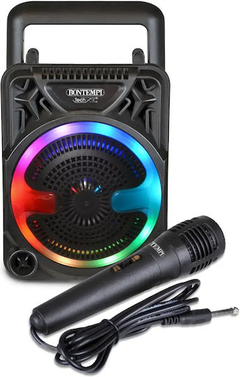 Bontempi Ηχείο Karaoke με Ενσύρματo Μικρόφωνο και Εφέ Φωτισμού 491000 Μαύρο