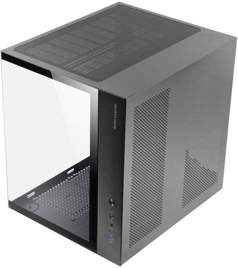 Mars Gaming Gaming Midi Tower Κουτί Υπολογιστή με Πλαϊνό Παράθυρο Μαύρο