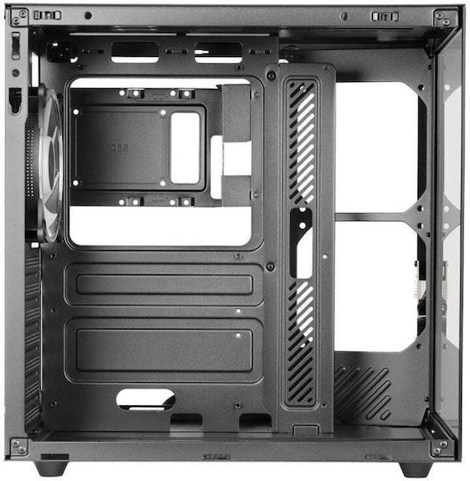 Mars Gaming Gaming Midi Tower Κουτί Υπολογιστή με Πλαϊνό Παράθυρο Μαύρο