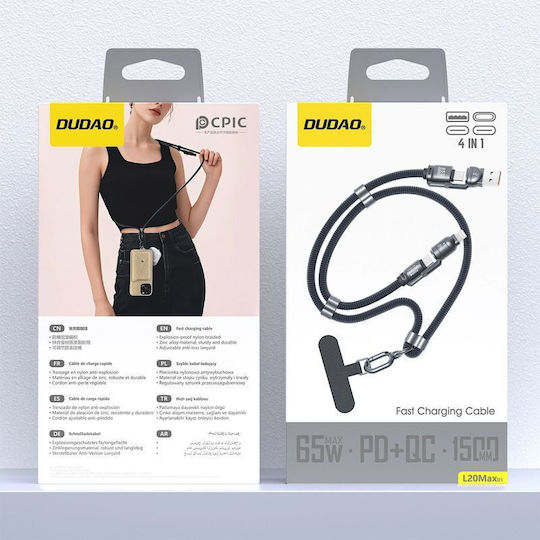 Dudao USB-C to Lightning Cable 65W Μπλε