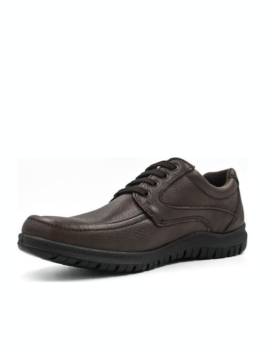 Pantofi Casual Pentru Bărbați Anatomici Din Piele Maro
