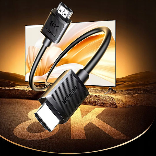 Ugreen Hd175 HDMI 2.1 Ultra High Speed 48Gbps 4K 120Hz HDR VRR Cable HDMI Male - HDMI Male 3m Black