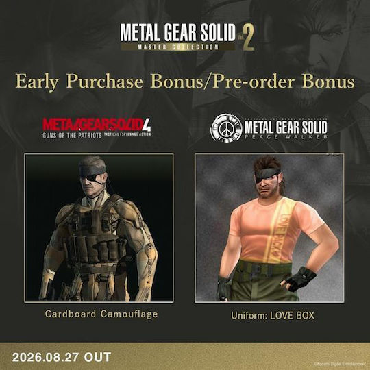 Metal Gear Solid: Master Collection Vol. 2 Day One Edition Xbox Series X Игра - Предварителна поръчка