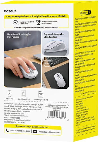 Baseus F02 Kabellose Mäuse Weiß