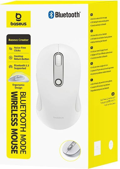 Baseus F02 Kabellose Mäuse Weiß