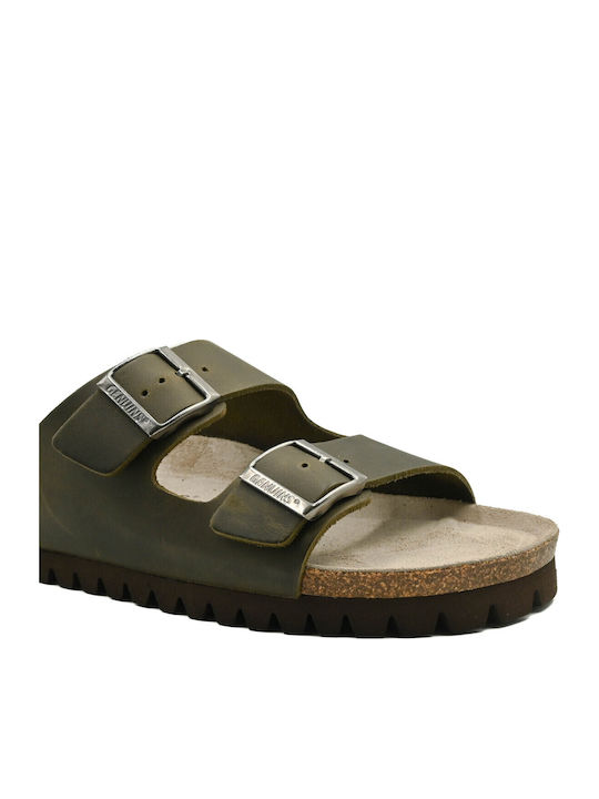 Herrensandalen in Grün Farbe