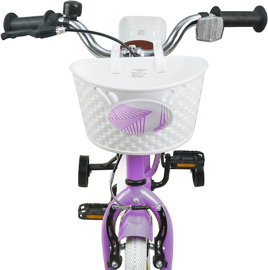 vidaXL 14" Παιδικό Ποδήλατo BMX Μωβ