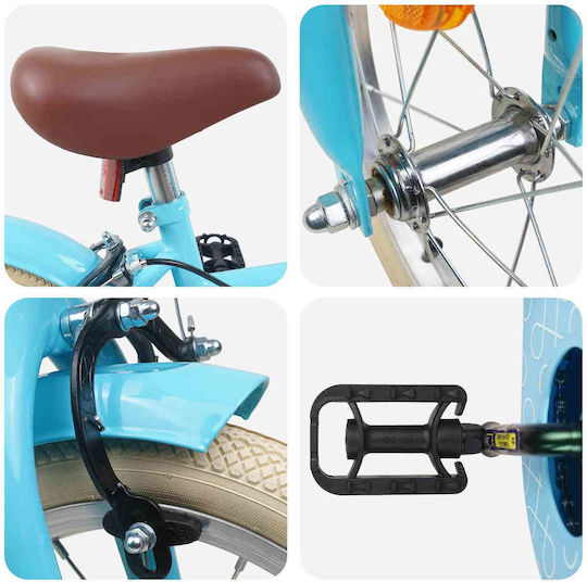 vidaXL 16" Детски Велосипед BMX Светлосин