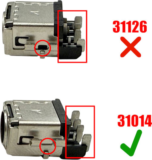 Power Socket with Cable for Asus Asus ROG Strix G731 G731G G731GT G731GT-H7114 G731GU G731GU-BI7N9 G731GV G731GW G731GW-DH76 G731GW-DB76