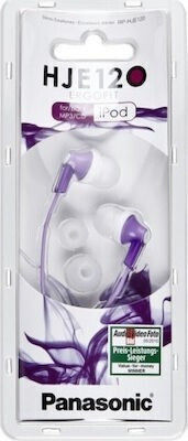 Panasonic Ακουστικά Ψείρες In Ear RP-HJE120E Μωβ